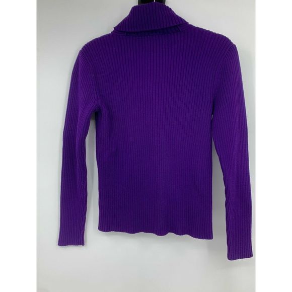 Lauren Ralph Lauren Womens Medium Sweater Luxe Old Money Fisherman Shawl Preppy - Picture 6 of 6